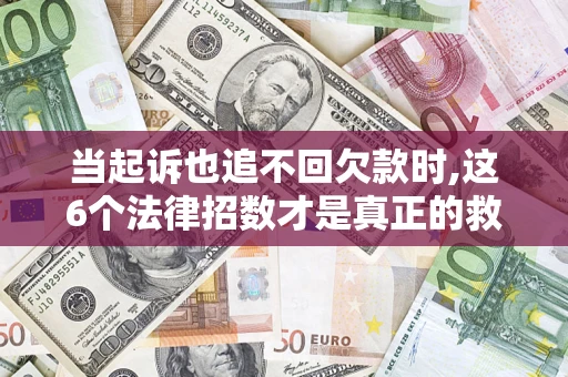 济南当起诉也追不回欠款时,这6个法律招数才是真正的救命稻草 济南当起诉也追不回欠款时,这6个法律招数才是真正的救命稻草